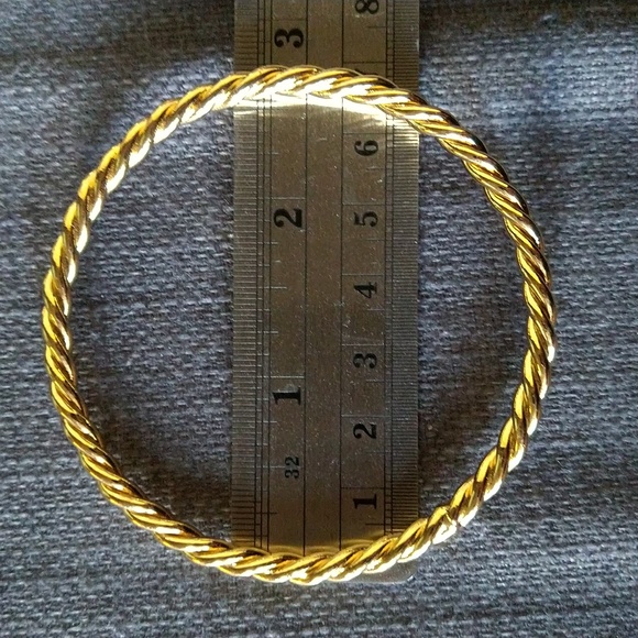 Lily Pulitzer Gold Tone Twisted Bangles, Set of 2 - Picture 3 of 4